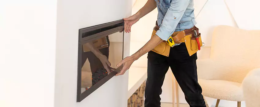 Metal Fireplace Installation in Rockwall, Texas