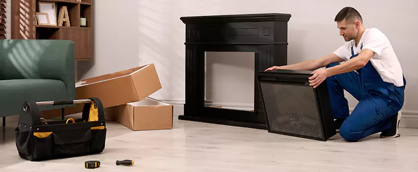 Old Rusted Metal Fireplace Repair And Replacement in Rockwall, TX