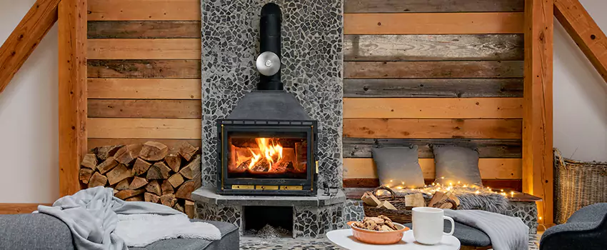 Thelin Hearth Products Direct Vent Gas Stove Fireplace Inspection in Rockwall, Texas